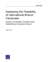 Cover: Assessing the Feasibility of International Branch Campuses