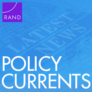 RAND Policy Currents ad with radio microphone in background