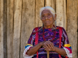 An elderly Mexican woman