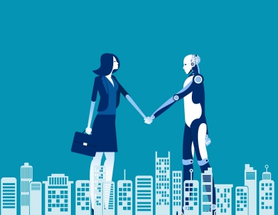 Human and Robot agreement, graphic by zenzen/AdobeStock