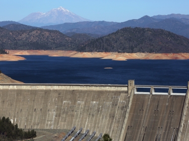 Shasta Lake is 100 feet below its normal levels January 23, 2014