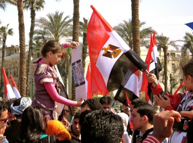 protesters in Tahrir Square, 3/25/11