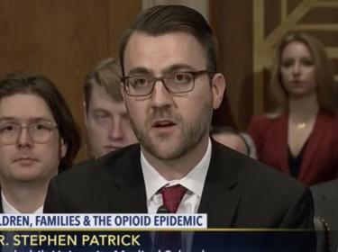 RAND Adjunct Physician Policy Researcher Stephen W. Patrick gives testimony at a Senate Health, Education, Labor and Pensions Committee hearing on the impact of the opioid epidemic on children and families.</p> <p>Patrick answered questions about his experiences with babies, children, and families affected by opioid abuse and made