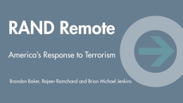 RAND Remote: America's Response to Terrorism