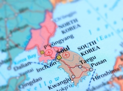 Map of the Korean Peninsula, photo by omersukrugoksu/Getty Images