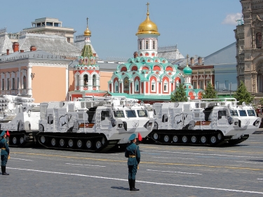 Russian Pantsir-SA missile and artillery weapon systems drive during the Victory Day Parade in Red Square in Moscow, Russia June 24, 2020, photo by Maxim Shemetov/Reuters