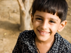 boy in rural India