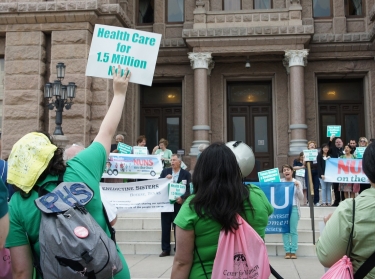Nuns On The Bus rally and Texas Capitol visit about Medicaid