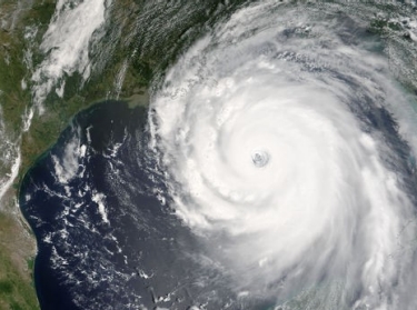 Hurricane Katrina satellite photo