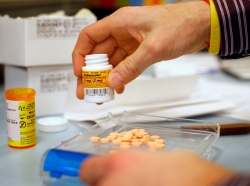 A pharmacist fills a Suboxone prescription at Boston Healthcare for the Homeless Program in Massachusetts, January 14, 2013