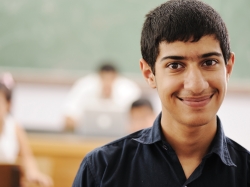 middle eastern student smiling