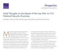 أفكار أولية بشأن تأثير حرب العراق على أنظمة الأمن القومي للولايات المتحدة
