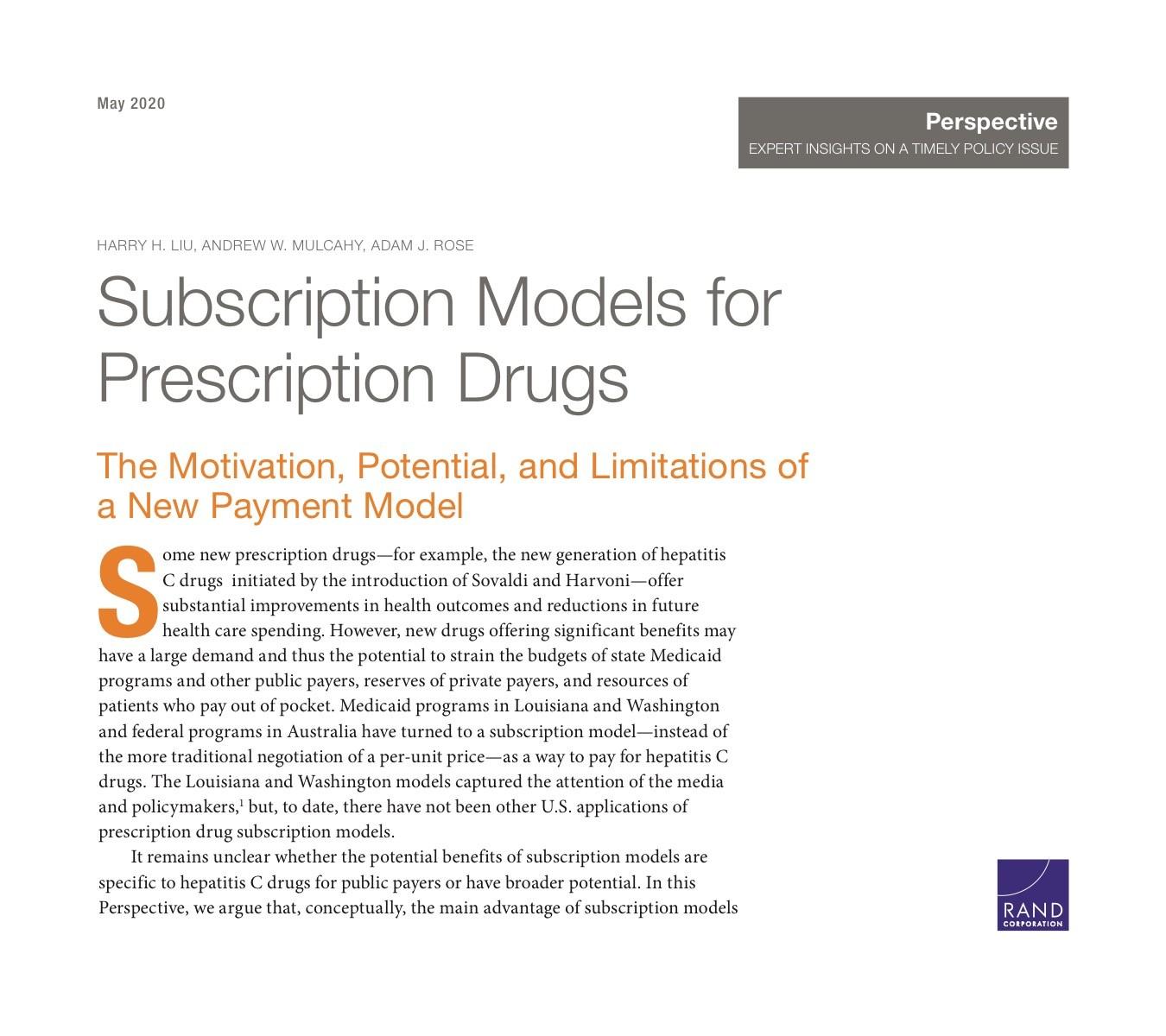 subscription-models-for-prescription-drugs-the-motivation-potential