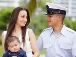 serviceman and family