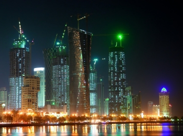 Doha, Qatar at night