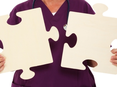 nurse with puzzle pieces
