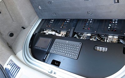 Some of the computer equipment that is used for autonomous operation.