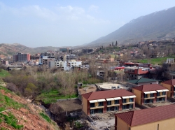 Shaqlawa, Kurdistan, Iraq: view of the valley between Safeen Mountain and Sork Mountain