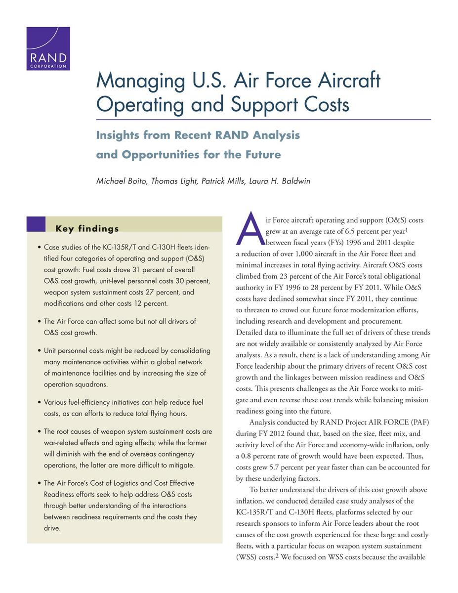 usaf market research report