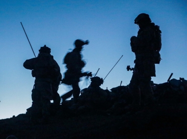 U.S. Special Forces soldiers prepare to leave Haji Aslam village in Khakarez district, Kandahar province, Afghanistan, March 24, 2014
