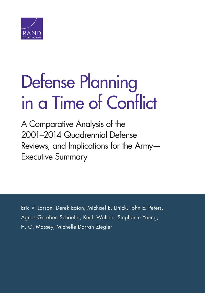 Defense Planning in a Time of Conflict: A Comparative Analysis of the ...