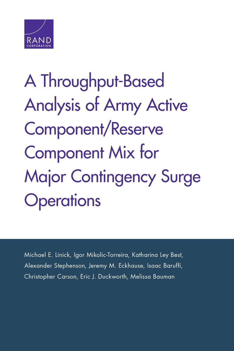 A Throughput-Based Analysis of Army Active Component/Reserve Component ...