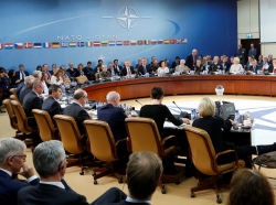 NATO defense ministers attend a meeting at NATO headquarters in Brussels, Belgium, October 26, 2016