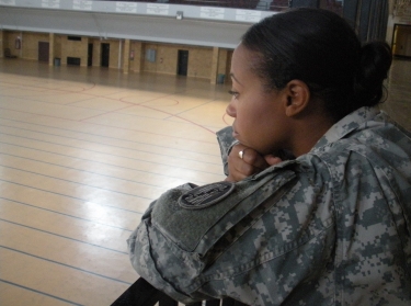 Maryland National Guard member participating in the annual Suicide Prevention Month observances.