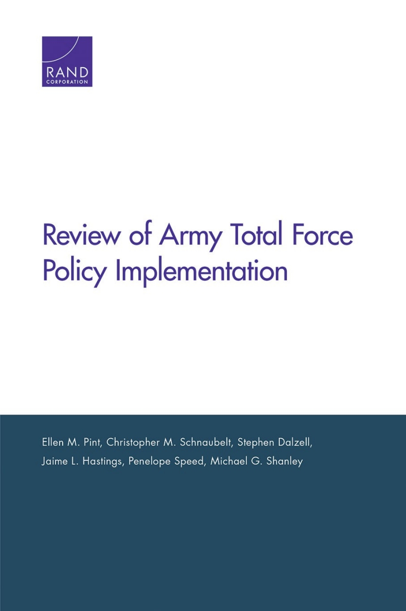 Review of Army Total Force Policy Implementation | RAND