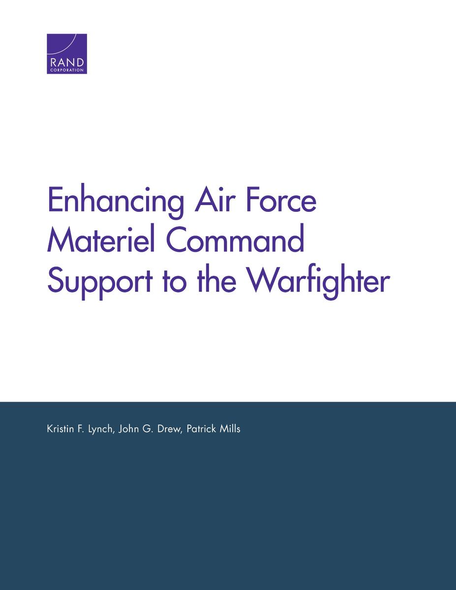 Enhancing Air Force Materiel Command Support to the Warfighter | RAND