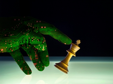 Concept of artificial intelligence winning at chess, photo by JohnDWilliams/Getty Images
