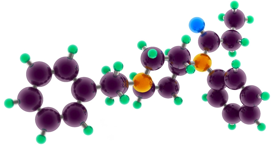 Fentanyl molecule structure