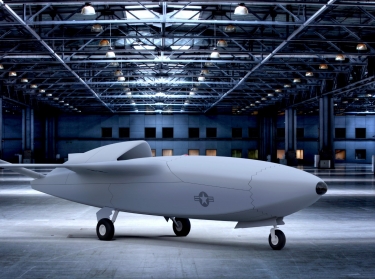 A Skyborg conceptual design for a low-cost attritable unmanned combat aerial vehicle (UCAV), image by Air Force Research Laboratory