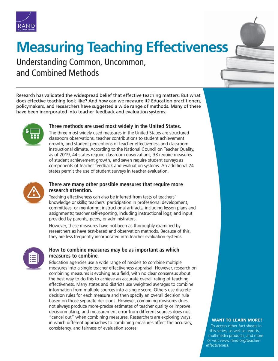 Measuring Teacher Effectiveness: Understanding Common, Uncommon, And ...