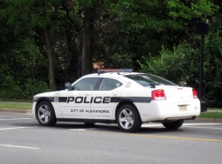 Police car equipped with mobile ANPR produced by ELSAG North America (Mobile Plate Hunter 900)