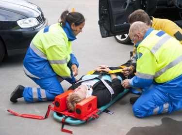 emergency medical services at the scene of an auto accident