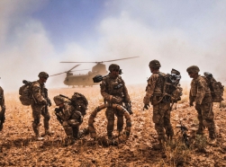 The Flying Dragons flew in support of a joint air assault in which Soldiers conducted a search for illegal weapons on various compounds throughout Nawa Valley, Kandahar Province, Afghanistan, May 25, 2014