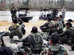 Joint naval special warfare training at Stennis Space Center