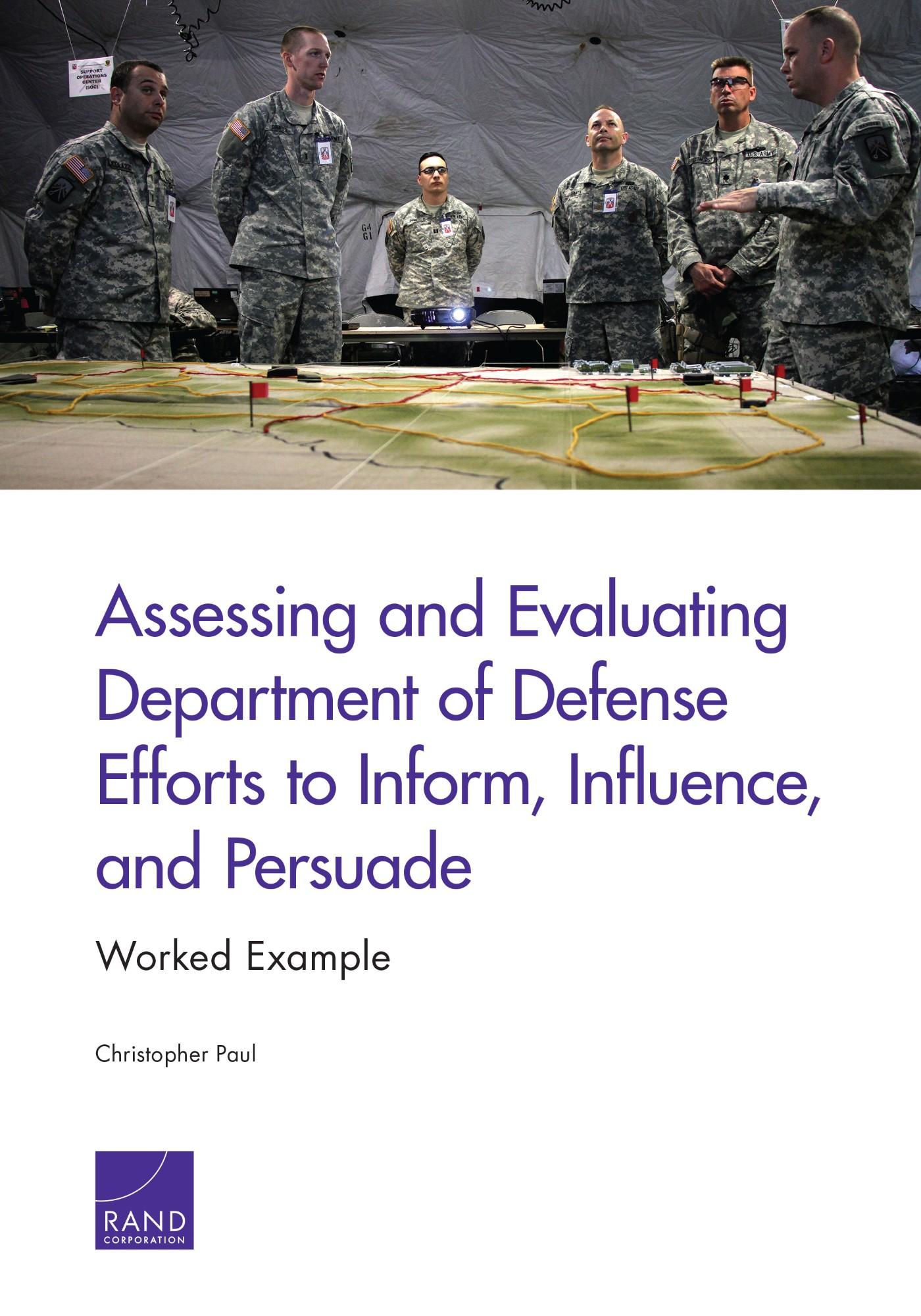 Assessing and Evaluating Department of Defense Efforts to Inform ...