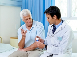 Doctor consulting wth patient