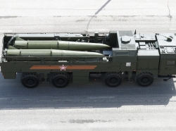 The 9T250-1 transporter and loader vehicle for a Russian Iskander-M system