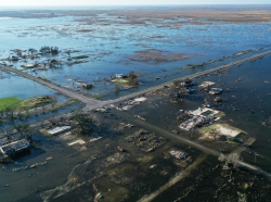 Flooding on the Louisiana Gulf Coast after Hurricane Delta. Photo by EC4 / Getty Images