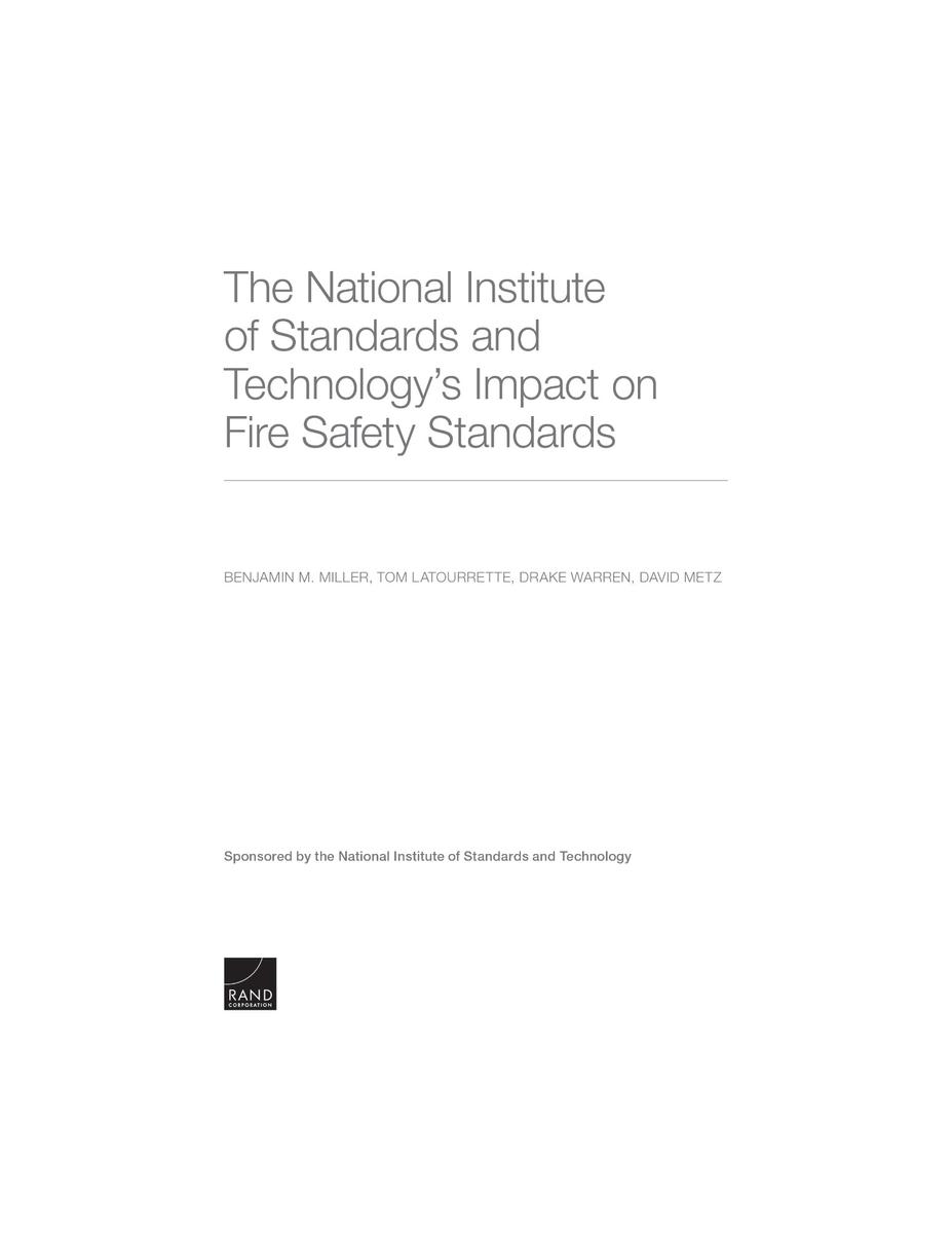 The National Institute of Standards and Technology's Impact on