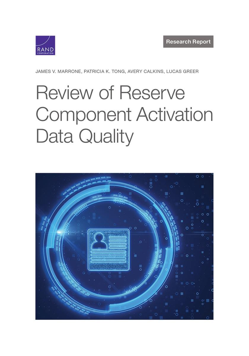 Review of Reserve Component Activation Data Quality Health Econ Bot