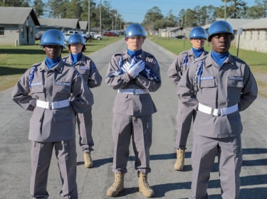 The Georgia National Guard Youth Challenge Academy Color Guard 