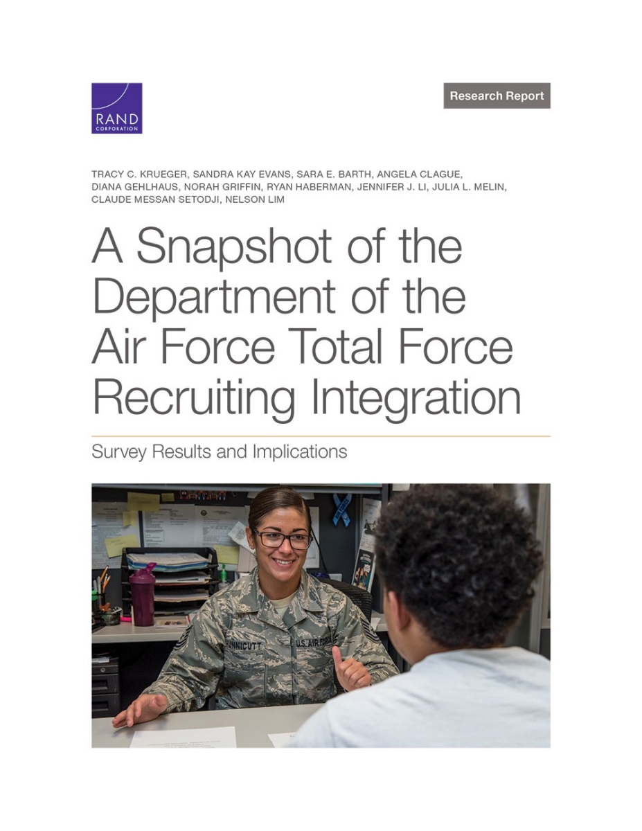 A Snapshot of the Department of the Air Force Total Force Recruiting ...