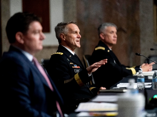 A hearing to examine U.S. Special Operations Command and U.S. Cyber Command in review of the Defense Authorization Request for fiscal year 2022 and the Future Years Defense Program, on Capitol Hill, March 25, 2021