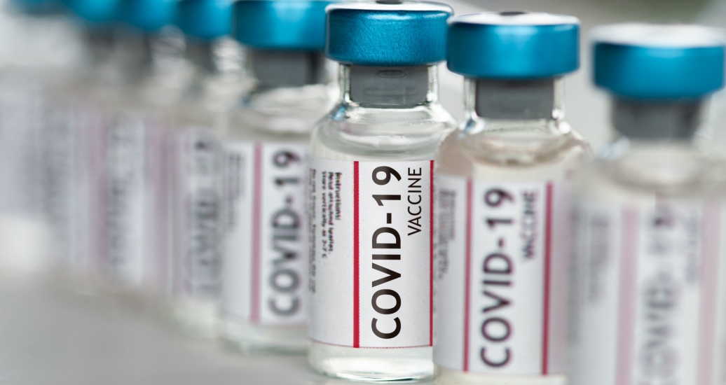 Vials of COVID-19 vaccine