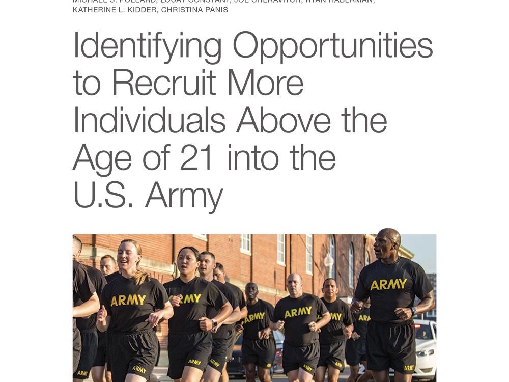 Identifying Opportunities to Recruit More Individuals Above the Age of ...