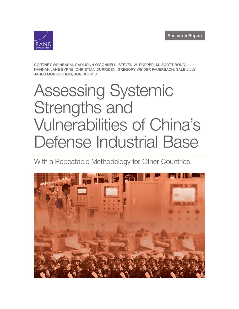 Assessing Systemic Strengths and Vulnerabilities of China's Defense ...